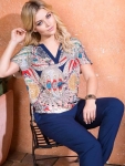 Комплект из блузы и брюк Лили-Рос