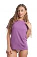 Фиолетовая женская футболка из хлопка Лесли