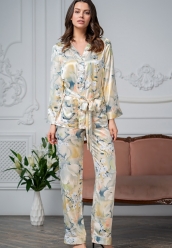 

	Комплект шелковый из жакета с брюками Lucianna
	
 Домашняя одежда на каждый день Флоранж