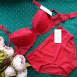 Красный комплект Gwendoline пуш-ап и макси